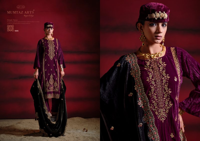Sanwariya By Mumtaz Arts Crush Velvet Designer Salwar Suits